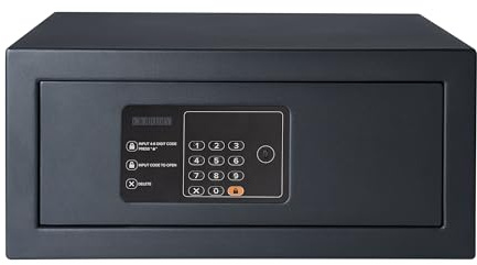 Corby Westminster Digitaler Laptopsafe 38,1 cm (15 Zoll), linke Öffnung, Schwarz