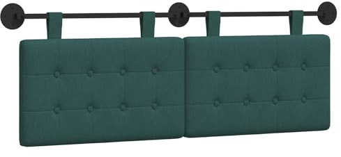 vidaXL Hängendes Kopfteil Stoff, Stylisches hängendes Kopfteil für Schlafzimmer, modern und platzsparend, gepolstert und wandmontiert