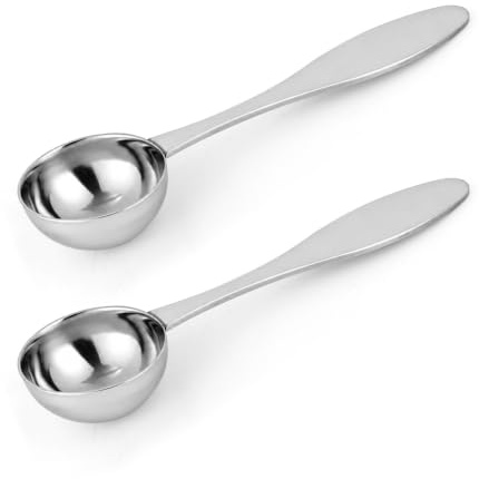 2pcs 8g Matcha Spoons, Stainless Steel Matcha Measuring Tool | Easy to Clean & Dishwasher Safe Measuring Scoops Kitchen Gadget for Matcha Coffee and Baking