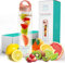 Savvy Infusion Water Bottles - 24 or 32 Ounce Fruit Infuser Bottle - Featuring Unique Leak Proof Silicone Sealed Cap with Handle - Great Gifts for Women 32 oz Rose Gold