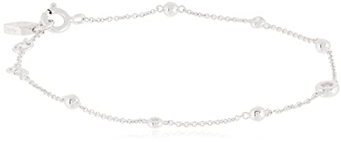 Fossil Armband Für Frauen Glitz By The Yard, Gesamtlänge: 16,5 Cm + 1,2 Cm + 1,2 Cm Silber Sterling Silber Armband, JFS00452040