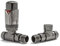 Hot Flow Black Nickel Marella 3 Modern Thermostatic Radiator Valve Straight TRV. Includes Straight TRV Body, Wheel Head & Lock Shield for Quick & Easy Temperature Control.