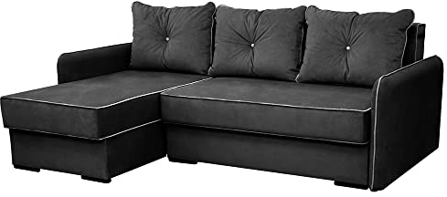VitaliSpa Sofa L Form Kansas, Grau, 234 x 170 cm Linke Ecke
