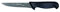 Starrett Professional Stainless Steel Kitchen Boning Knives - Wide Straight Profile - 6-inch (150mm) - Black Handle