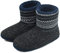 COFACE Hüttenschuhe Herren Warm Winter Hausschuhe Herren Plüsch Flauschig Gefütterte Hausstiefel Männer Fell Haussocken Filz Pantoffeln 44