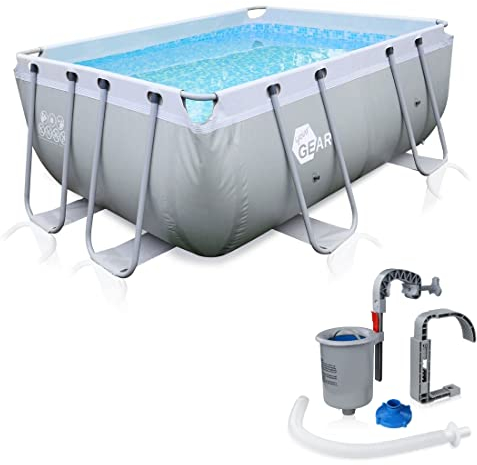 your GEAR Steel Frame Pool - div. Modelle/Größen - rund rechteckig oder quadratisch, 70-122 cm hoch Stahlrahmenpool Gartenpool Aufstellpool Schwimmbecken 300x200 300x300 400x200 Ø 366cm Ø 457cm