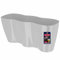 KADAX Flowerpot per interno, orchidee, fiori, piante, davanzale, fioriera, vaso di orchidee, plastica, plastica, fioriera moderna, vaso di fiori (35 x 12 cm, grigio)