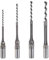 OTOTEC 4pcs Kit de Forets à Trou Carré pour Travail du Bois, Ensemble de Ciseaux à Mortaiser en Bois 6,4mm / 8mm / 9,5mm / 12,7mm pour Charpenterie Construction Décoration Industrie