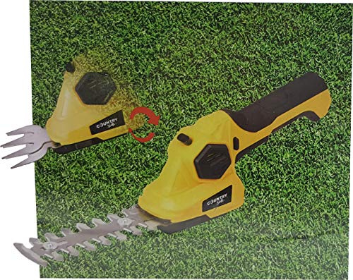 Akku Gras und Strauchschere mit LED Ladestatus Anzeige - Cordless Grass & Shrub Shear (3,6 V Li-Ion, 1500 mAh, 76 mm Schnittbreite Grasschneidemesser, 120 mm Schnittbreite Strauchschneidemesser)