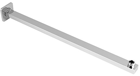 Bras de douche à rallonge de 60 cm, construction ajustable en acier inoxydable fixé au mur pour pommeaux de douche Accessoire de salle de bain - Connexion universelle, finition chromée