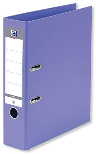 OXFORD Ordner Smart Pro+ A4XL, Rücken 80 mm, 2 Ringe, Deckel aus Polypropylen, Violett, 28,3 x 32 x 8 cm
