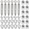 Mulaibdin 30 Pièces Tendeur Cable Inox M6, Serre Cable Acier 6mm, Bagues pour Câble Métallique, Crochet Tendeur Kit pour Rideaux,Corde a Linge,Plante Grimpante,Cable Suspension