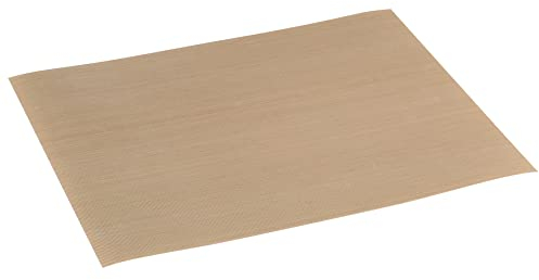 Küchenprofi Juego de 2 láminas para hornear permanentes, 40 x 32,5 cm, resistentes al calor hasta 260 °C, se pueden cortar a medida, tejido de fibra de vidrio con revestimiento antiadherente de alta