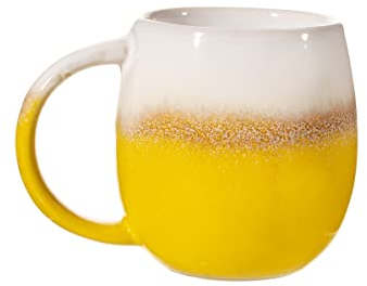 Sass & Belle Dip Glazed Ombre Yellow Mug