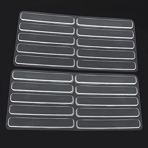 Almohadilla Pies de Goma, 20 Piezas Lágrimas Silicona Tacos Transparentes Adhesivos, Protector Antigolpes Antideslizante