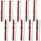 AERZETIX - C65008 - Set di 10 tasselli 10x160mm per mattoni forati/cemento cellulare + 10 viti Ø6x160mm con testa fresata - in nylon/metallo - fissaggio materiali cavi lavoro costruzione perforazione