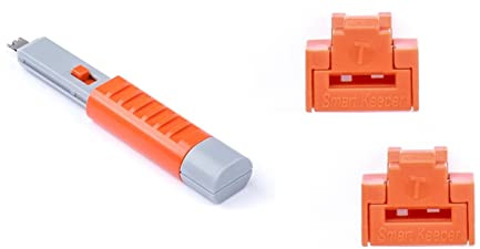 SmartKeeper Essential / 10 x RJ45 Port Blockers mit 1 x Lock Key Basic/Orange