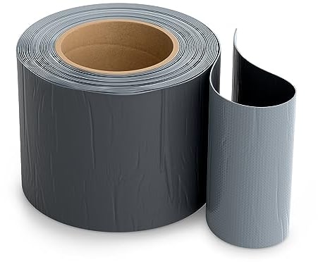 Isolbau Butyl Reparaturband - Anthrazit, 100 mm x 10 m - Abdichtungsband für Dach, Loch, Rohr, Wohnmobile - Wasserdichter Schutz gegen Korrosion Witterung & UV-Bestrahlung - Selbstklebende Klebeband