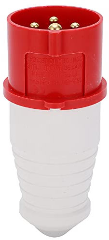 Enchufe 16A, Enchufe Industrial 16A 4 Pines, Enchufe Trifásico IP44 Impermeable a Prueba de Explosiones de Conductividad Fuerte, Adecuado para la Industria y la Agricultura,