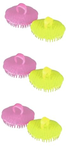 Beaupretty 3 Sets Kopfhautbürste Für Haarshampoo Massagekamm Körperbürste Für Dusche Bad Spa-werkzeug 2 Farben 2 Stück * 3
