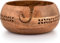 Kimona Yarn Storage Wooden Yarn Bowl Knitting Bowl Large Crochet Yarn Holder Gifts for Women (20.32cm x 20.32cm x 10.16cm)