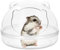 Salle Bain Hamster Transparente, Hamster Sable Salle De Bains, Contenant pour Bain de Sable pour Hamster, Cage Hamster, Maison Pour Hamster, Toilette Salle Bains Sable Hamster pour Chinchilla (L)