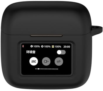 YKNIUFLY Bluetooth Kopfhörerhülle Kompatibel mit JBL Tour PRO 3, Weiches TPU, 360° Rundumschutz Kopfhörer Hülle Abdeckung Kompatibel mit JBL Tour PRO 3.(Schwarz)
