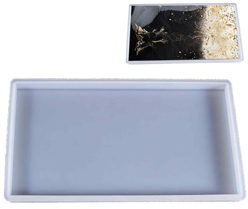Grande stampo in silicone, stampo per colata, stampo in silicone di alta qualità, set di sottobicchieri, quadrato, stampo in silicone per fai da te, stampo in silicone