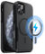 MOBESV Magnetisch Hülle für iPhone 11 Pro Max 6,5 Zoll, Handyhülle kompatibel mit MagSafe, Matte Stoßfeste Cover, Schwarz