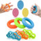 Lixiluxia 9 Stück Handtrainer, Fingertrainer, Handmuskeltrainer, Handtrainer Ball, Fingertrainer Klettern, Übungsgeräte für Hände, Hand Gymnastikball, Fingertrainer Arthrose für die Stärkung der Hand