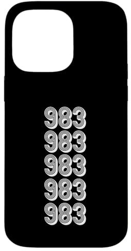 983 Area Code Raleigh NC Case for iPhone 14 Pro Max