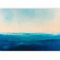 murando - Papier peint panoramique 350x256 cm - Revêtement mural chambre salon - Design unique décoration - Thème Mer Peint En Bleu Avec Une Impression Océan, Aquarelle Minimaliste a-H-10053-a-a