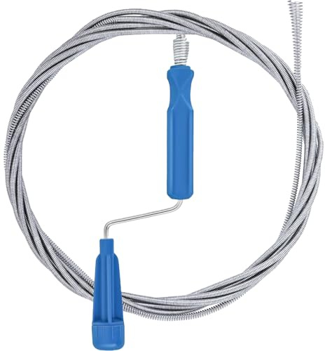 Abflussreiniger Spirale, Rohrreinigungsspirale, 5M x 5mm Edelstahl Flexible Rohrspirale, Rohrreiniger Spirale Verstopfung Entfernung Swerkzeug, Küche Badezimmer Dusche Waschbecken