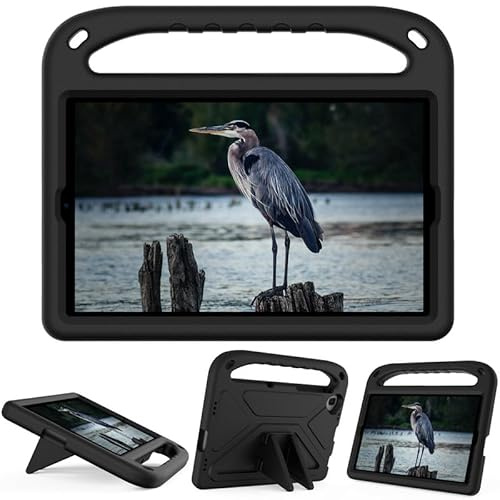 For Samsung Galaxy Tab A 10.1 inch 2019 SM-T510/T515 Tablet Case for Kids Friendly Lightweight Shockproof Cover with Handle Stand Tablet, Black