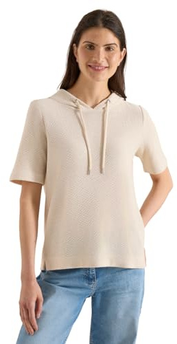 Damen T-Shirt mit Hoodie und Struktur