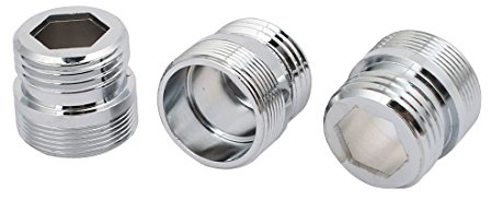 sourcing map 3 Stück M22x1mm zu 1/2BSP Außengewinde Wasserhahn Adapter für Wasserreiniger