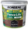Ronseal One Coat Fence Life Tudor Black Oak, 5 Litre