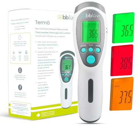 Termö – 4-in-1 digital thermometer, Easy to Use with LCD light & Audible Alarm