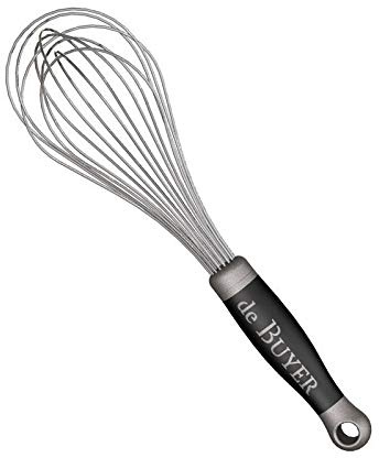 Fouet universel fils inox - Göma 30 cm - Argent et noir