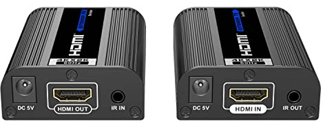 PremiumCord 4K HDMI 2.0 Extender bis zu 60m über Patchkabel Cat6 / Cat6a / Cat7, HDMI 2.0, Metallgehäuse, Kompatibel mit 4K 2160p 60Hz UHD, Full HD 1080p, 3D, Dolby-True HD