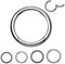 Treuheld® Titan Segment Clicker Piercing - Silber - 0,8mm x 6mm - Segmentring Klicker