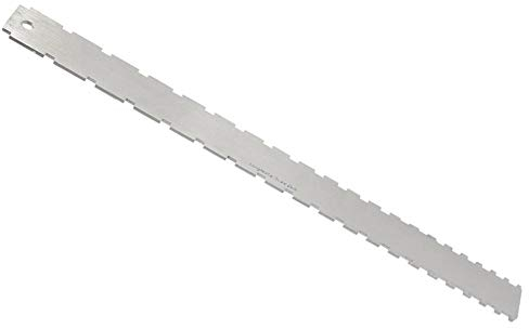 Gitarrenhals Lineal mit Kerbverzahnung Lineal mit Kerbverzahnung für die Saitenmessung Edelstahllineal mit Kerbverzahnung für den Gitarrenhals Musikinstrumentenzubehör