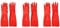Bahob® 3 Pairs Rubber Gloves Dishwashing Household Cleaning Gloves Anti Slip Design Protection Gloves Indoor/Outdoor (3)