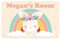 Bunny Kids Bedroom Door Sign Personalised For You - Any Name! Door Plaque,Girls/Boys,Nursery,Decor,Kids Room,Animals