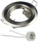feinlux® GU10 Einbaurahmen 55mm Lochdurchmesser led Einbaustrahler silber gebürstet rund geeignet für 60mm Einbaudosen/Schalterdosen Einbauleuchte inkl. GU10 Fassung