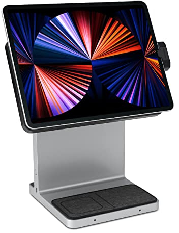 Kensington StudioDock iPad Pro Stand - Verstellbare Tablet-Halterung für iPad Pro 11 und iPad Air 2020+ - Magnetische Befestigung - Schnelles Aufladen von iPhone und AirPod, K34031WW