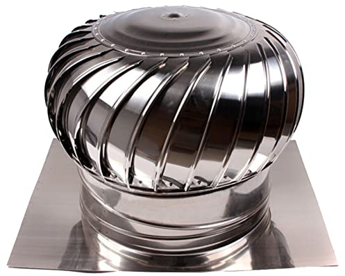 ZXCASDF Edelstahl drehbarer Kugelaufsatz,Dachventilator Edelstahl,Kaminabdeckung Aspirator,Schornsteinaufsatz Lüftungsaufsatz Ofen,Regenhut Schornsteinabdeckung Kaminhut,500mm