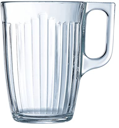 LUMINARC MUG Grand Central Tazas de Desayuno, Acero Inoxidable, Multicolor, 32cl