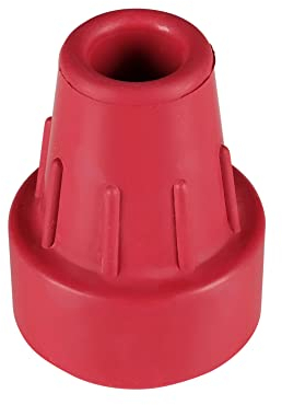 Dr. Paul Koch Krückenstopfen Rot - Gummi Stopfen Für Gehhilfe & Krücken - Krückenkapsel Aus TPE Mit Stahleinlage - Für Höhere Stabilität - Ø16mm