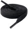 CCSOFTIME 2 Paar Schnürsenkel Schwarze Flach 8mm Breite Schwarz Schuhbänder für Sneakers Sportschuhe Turnschuhe Converse Air Force,Ersatz Black Shoelaces für Damen Herren Kinder,60cm